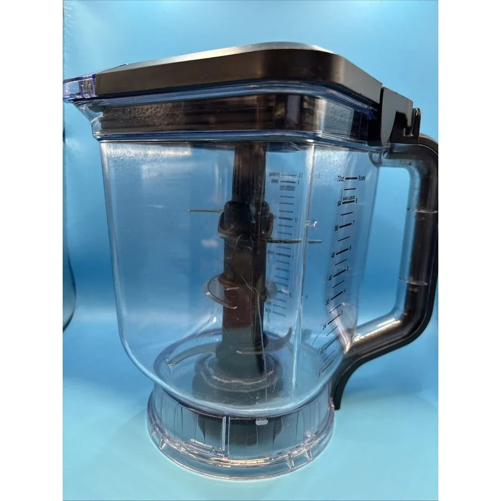 Ninja BL770 Blender 72oz Pitcher Lid Blade Set Clear/Black Dishwasher Safe